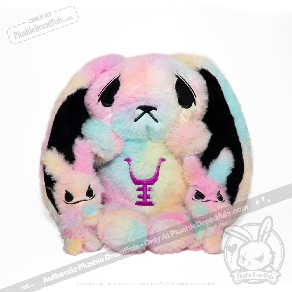 Anxiety Rabbit Tie Dye Limited Edition - Plush Stuffed Animal