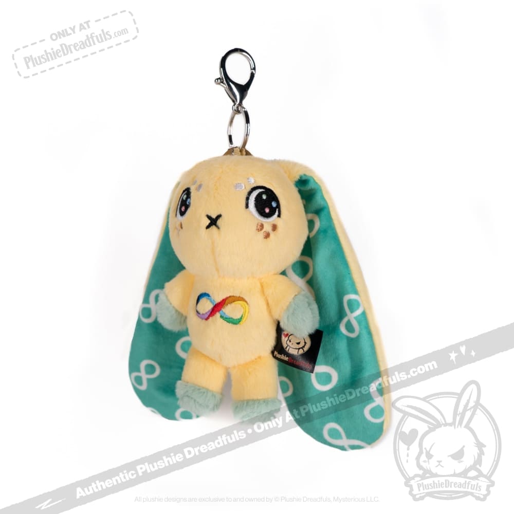 Autism Rabbit Plush Keychain Accessory