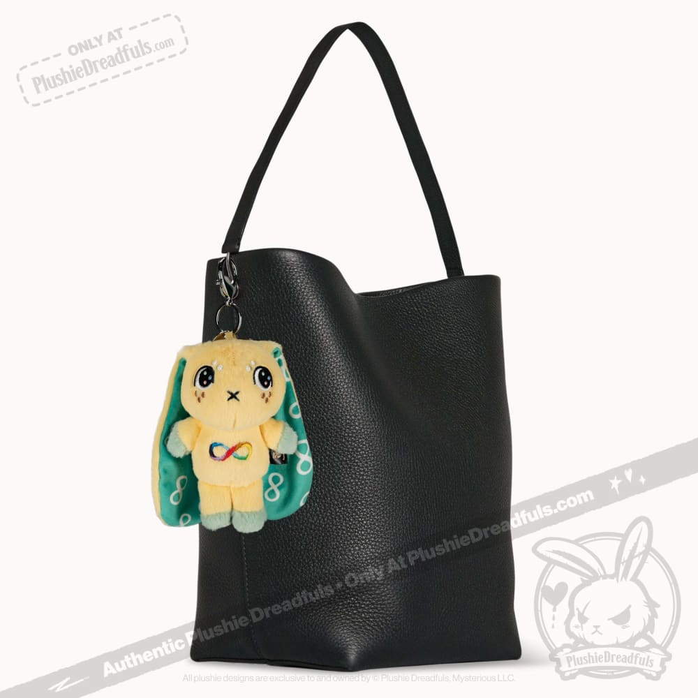 Autism Rabbit Plush Keychain Accessory