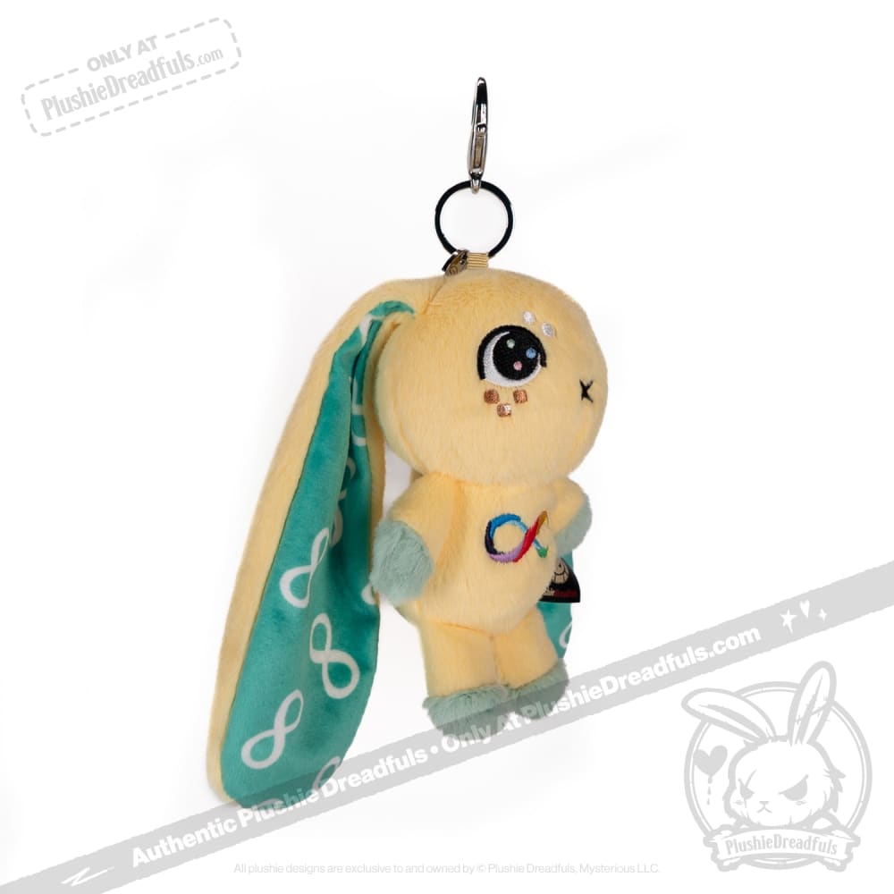 Autism Rabbit Plush Keychain Accessory