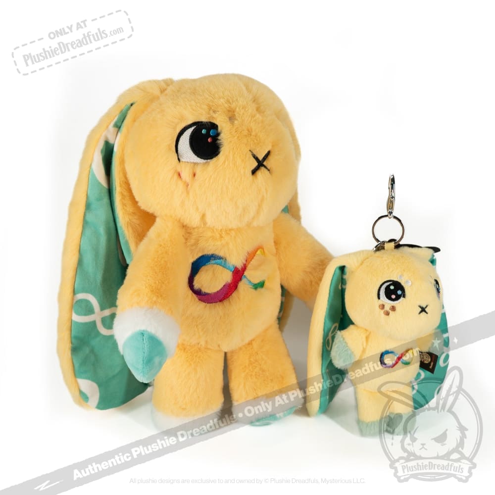 Autism Rabbit Plush Keychain Accessory