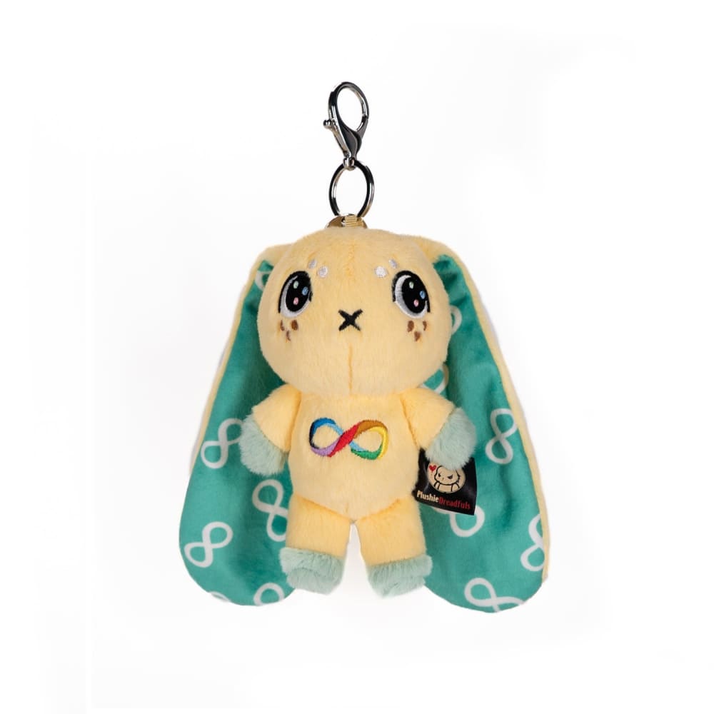 Autism Rabbit Plush Keychain Accessory