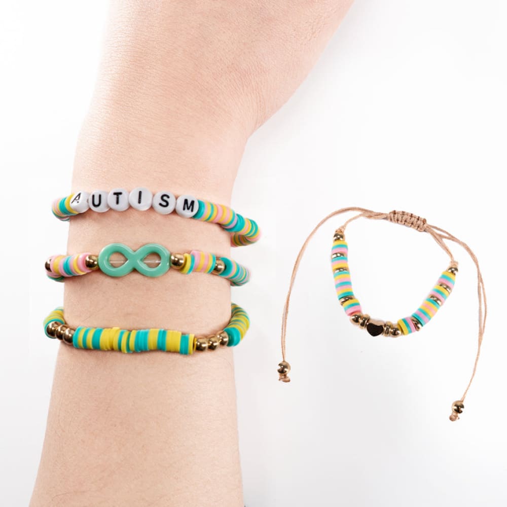 Autism Rabbit Stacking Friendship Bracelet