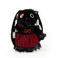 Autism Spectrum Rabbit Goth Edition - Plush Rabbit Stuffed Animal