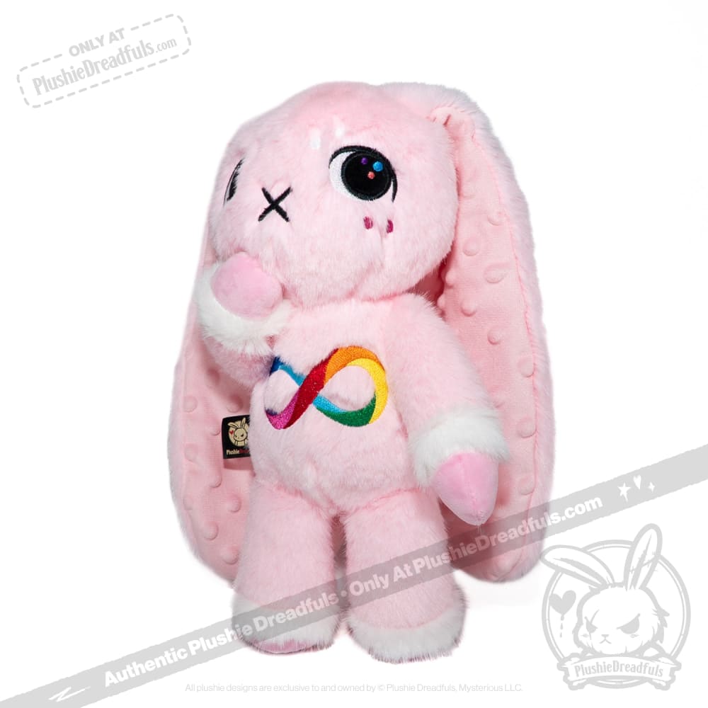 Autism Spectrum Rabbit Pink Edition - Plush Rabbit Stuffed Animal