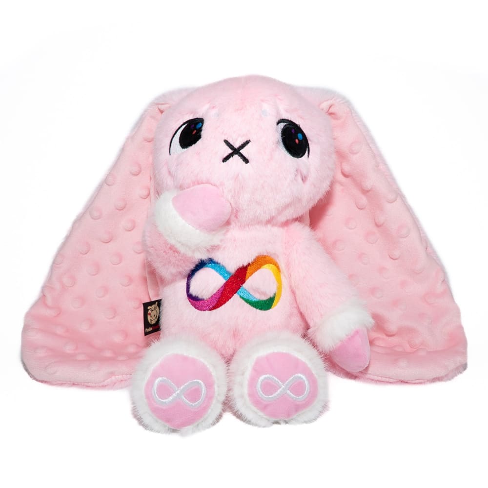 Autism Spectrum Rabbit Pink Edition - Plush Rabbit Stuffed Animal