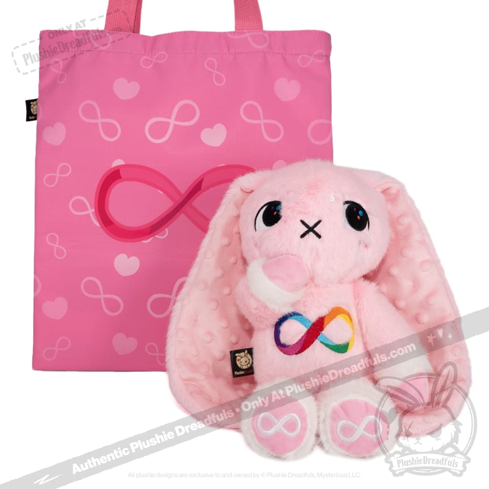 Autism Spectrum Rabbit Pink Edition - Plush Rabbit Stuffed Animal