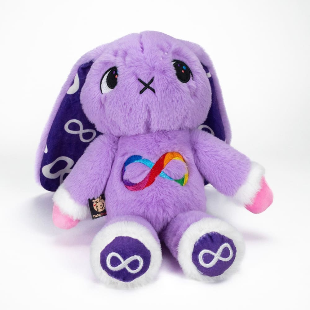 Autism Spectrum Rabbit Purple Edition - Plush Rabbit Stuffed Animal