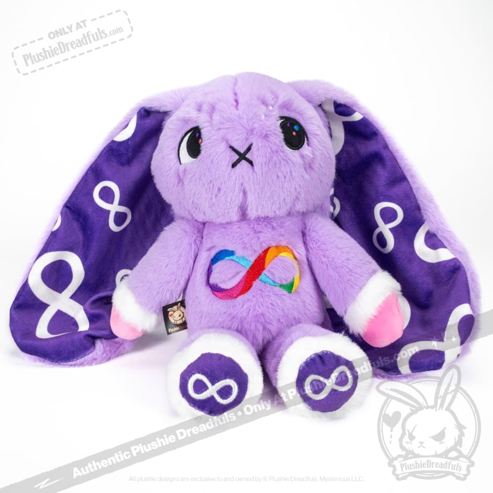 Autism Spectrum Rabbit Purple Edition - Plush Rabbit Stuffed Animal