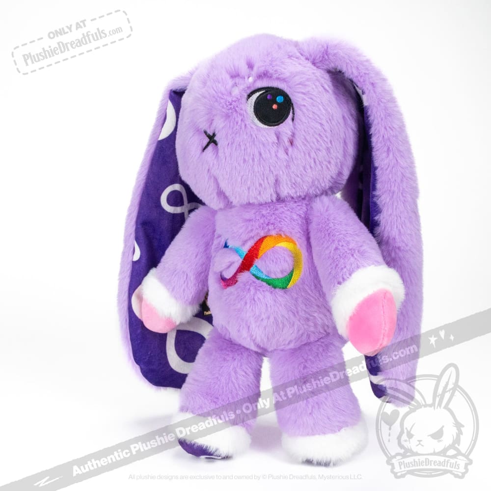 Autism Spectrum Rabbit Purple Edition - Plush Rabbit Stuffed Animal