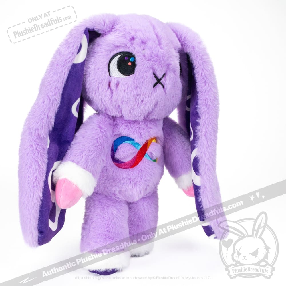 Autism Spectrum Rabbit Purple Edition - Plush Rabbit Stuffed Animal