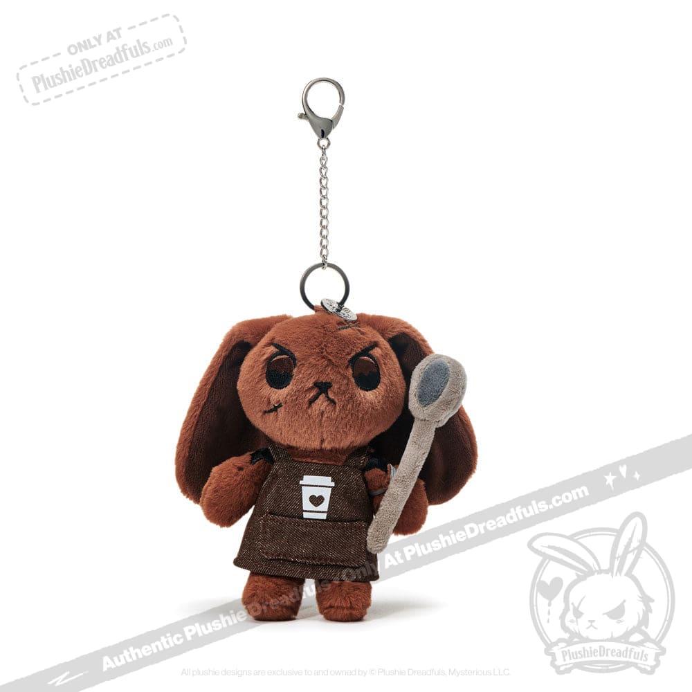 Barista Plush Keychain Accessory