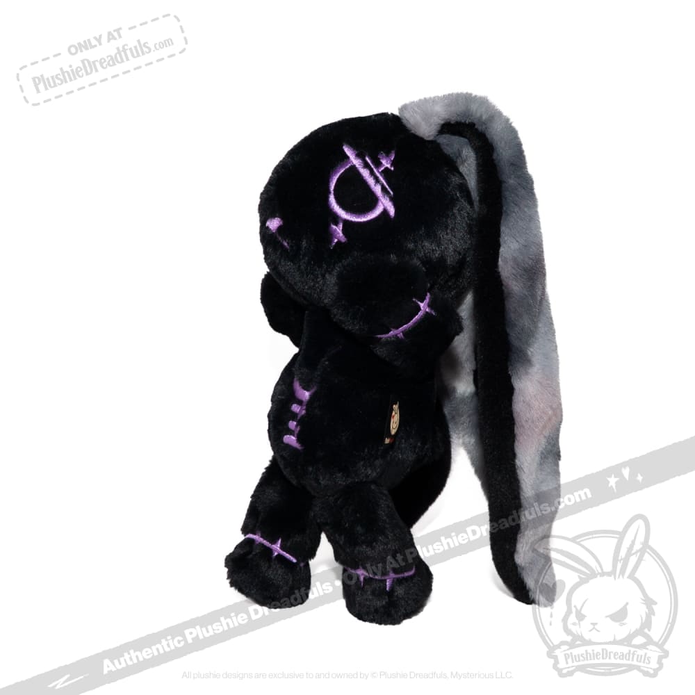Black and Purple Anxiety Rabbit - Plush Stuffed Animal