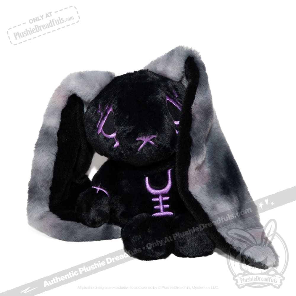 Black and Purple Anxiety Rabbit - Plush Stuffed Animal
