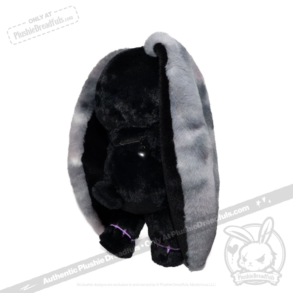 Black and Purple Anxiety Rabbit - Plush Stuffed Animal