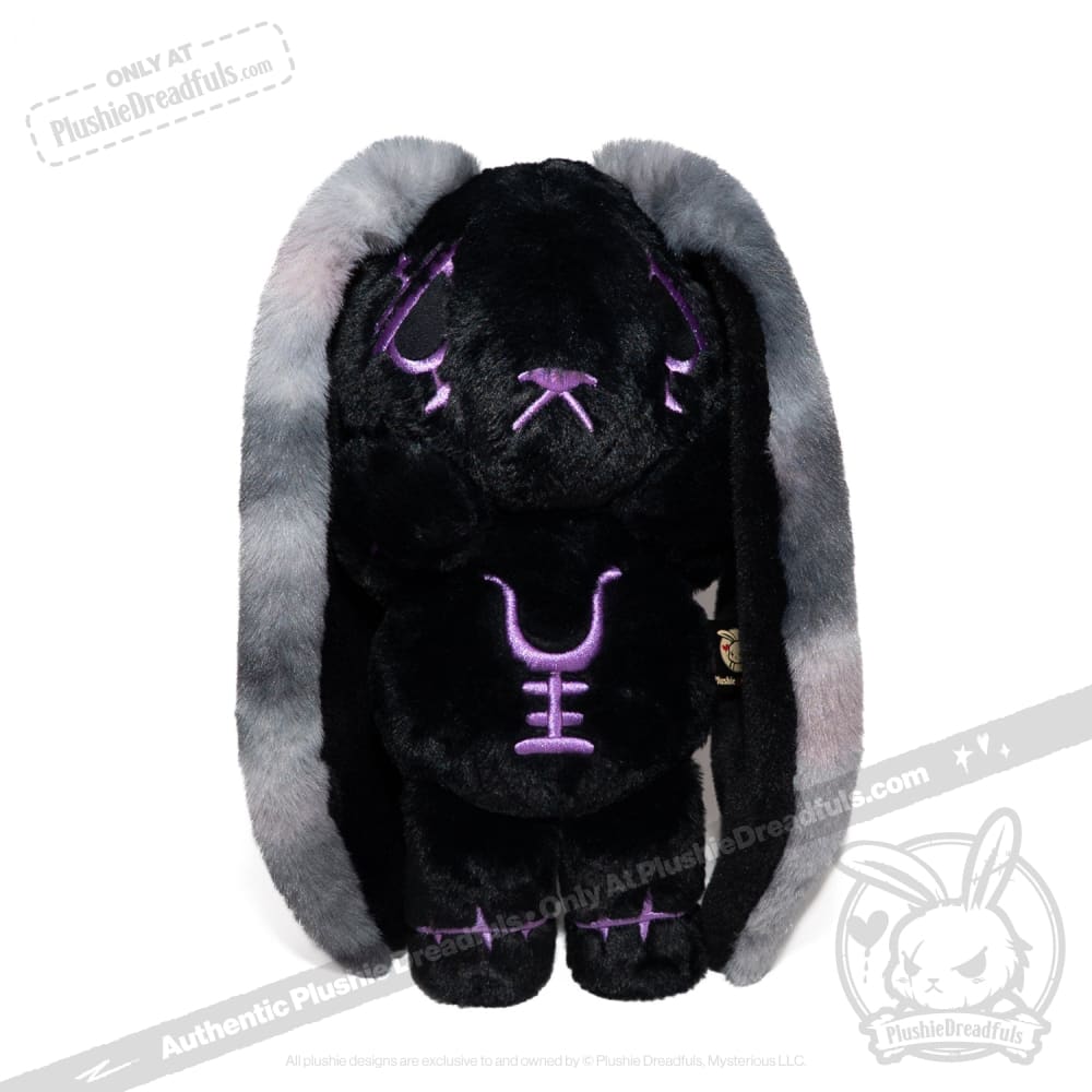 Black and Purple Anxiety Rabbit - Plush Stuffed Animal
