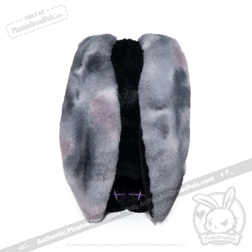 Black and Purple Anxiety Rabbit - Plush Stuffed Animal