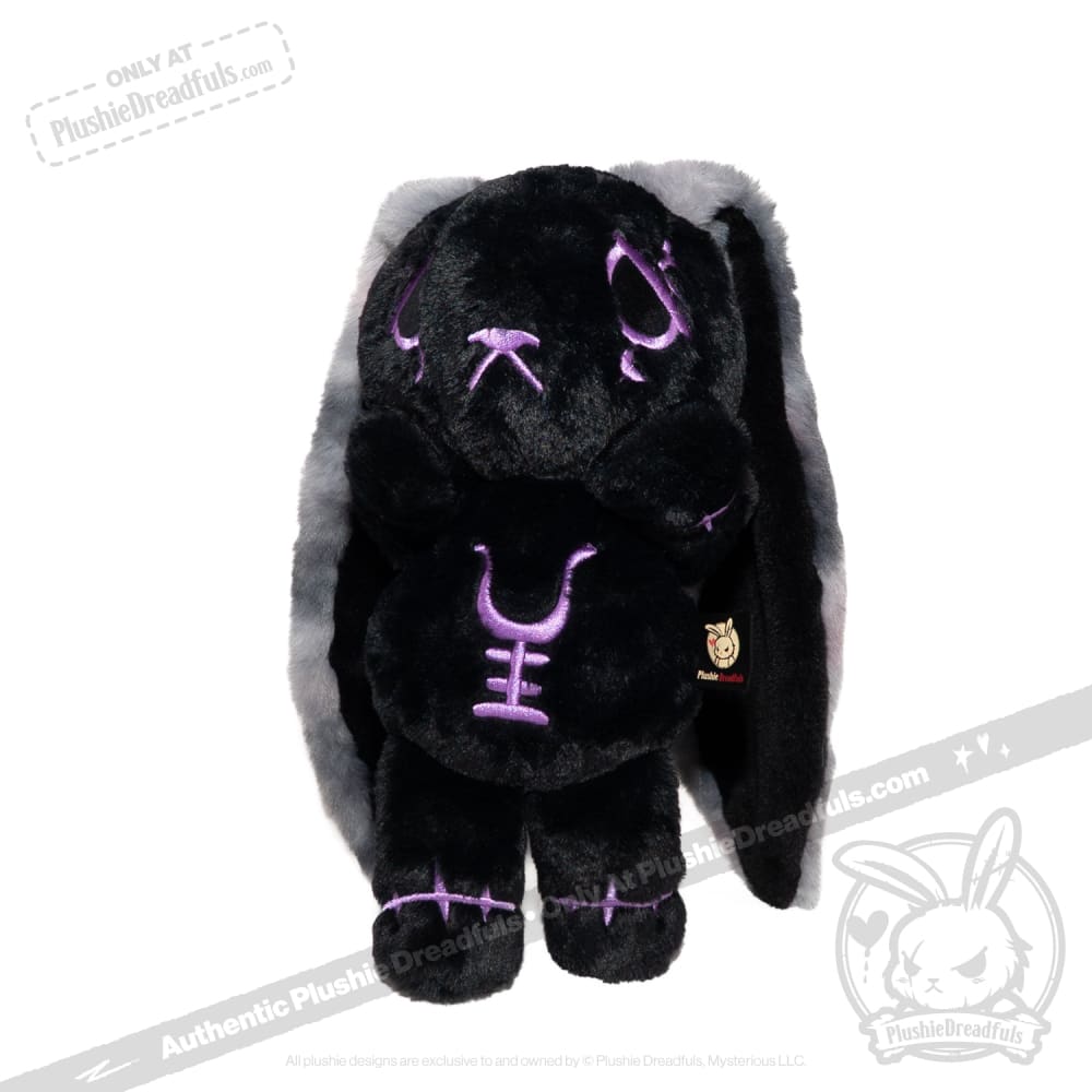 Black and Purple Anxiety Rabbit - Plush Stuffed Animal