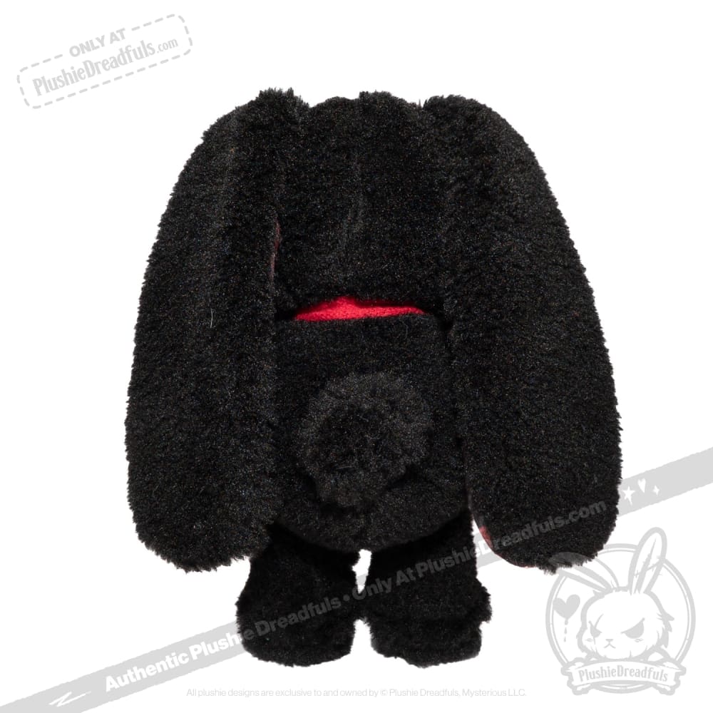 Black Plaid Love Rabbit - Plush Stuffed Animal