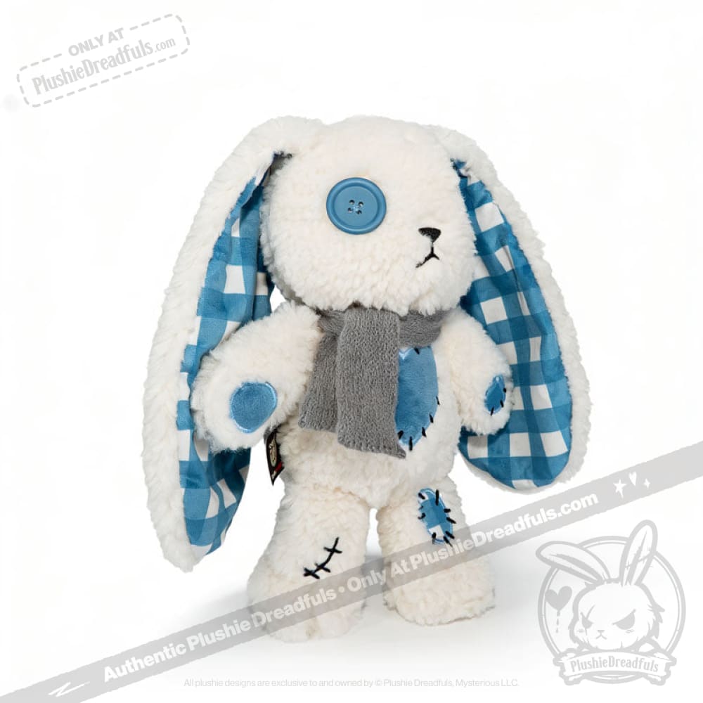 Blue Plaid Love Rabbit - Plush Stuffed Animal