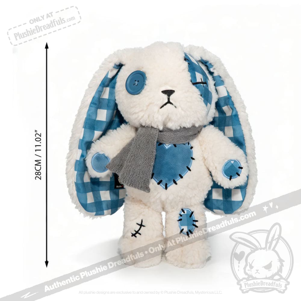 Blue Plaid Love Rabbit - Plush Stuffed Animal