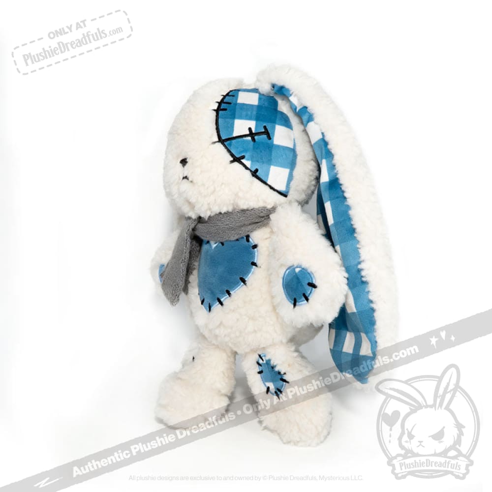 Blue Plaid Love Rabbit - Plush Stuffed Animal