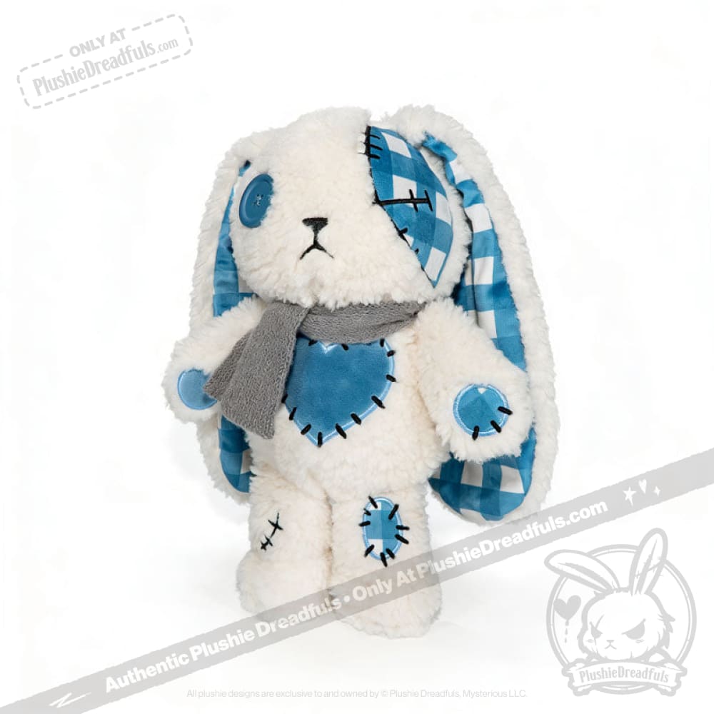 Blue Plaid Love Rabbit - Plush Stuffed Animal