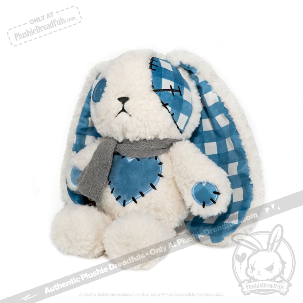 Blue Plaid Love Rabbit - Plush Stuffed Animal