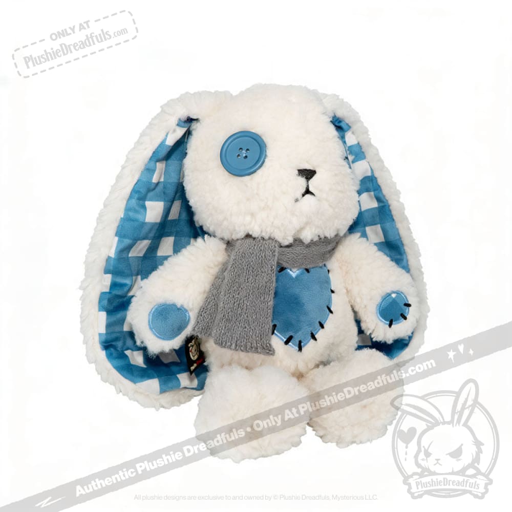 Blue Plaid Love Rabbit - Plush Stuffed Animal