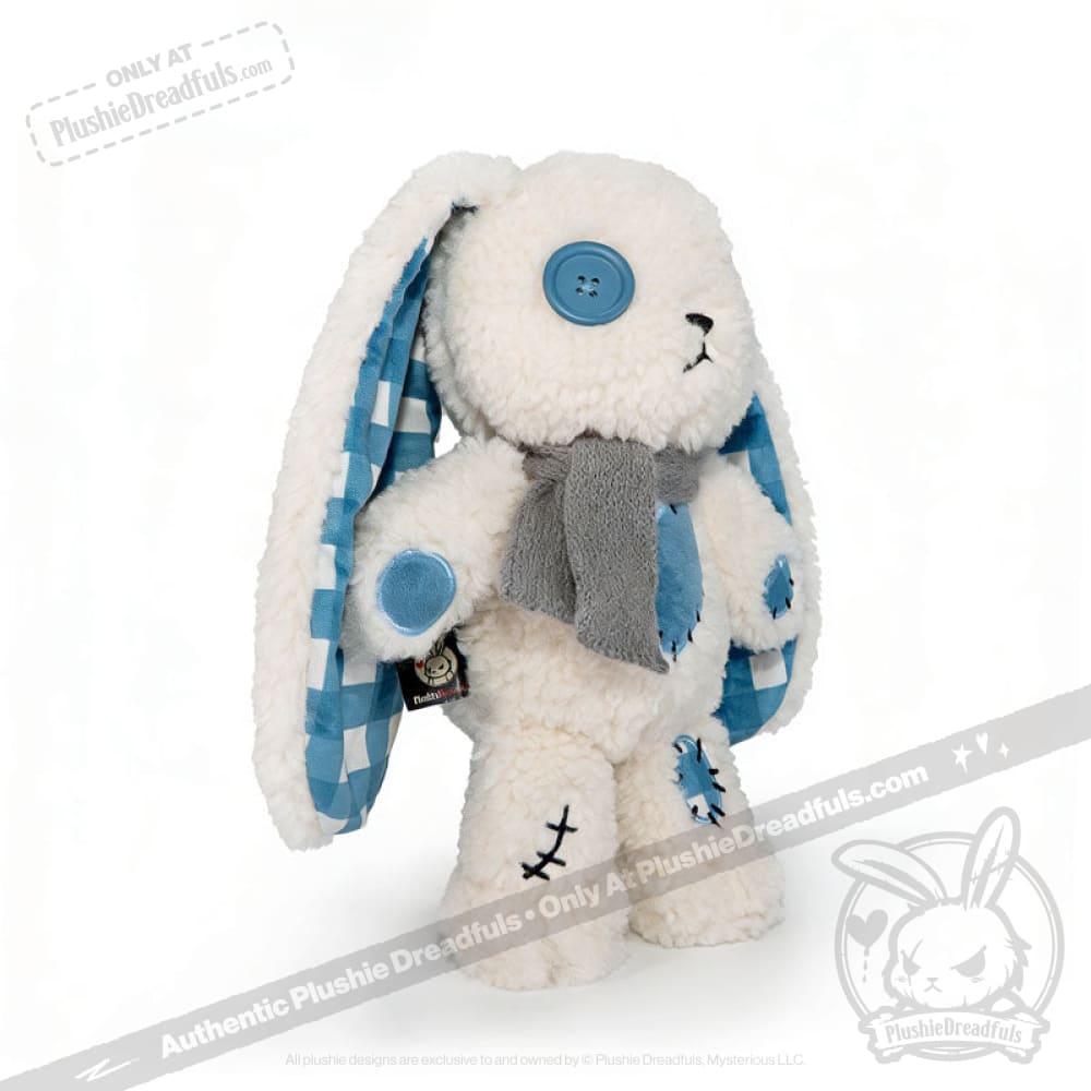 Blue Plaid Love Rabbit - Plush Stuffed Animal