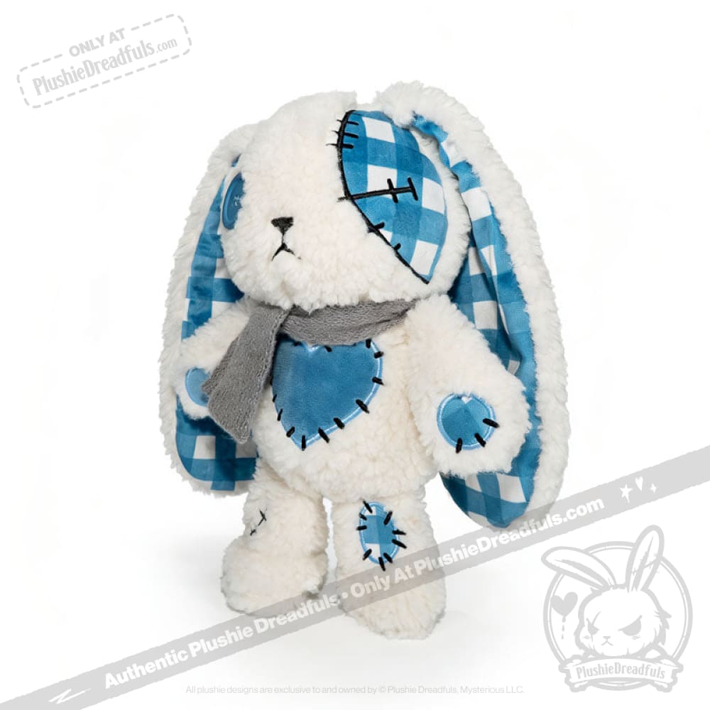 Blue Plaid Love Rabbit - Plush Stuffed Animal