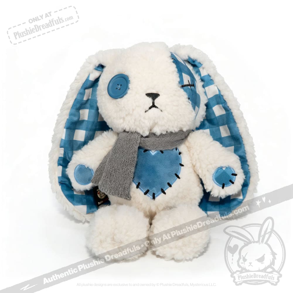 Blue Plaid Love Rabbit - Plush Stuffed Animal