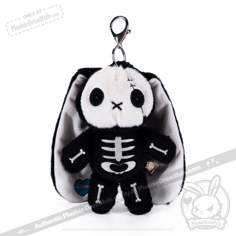 Bone Organ Izer Rabbit Plush Keychain Accessory