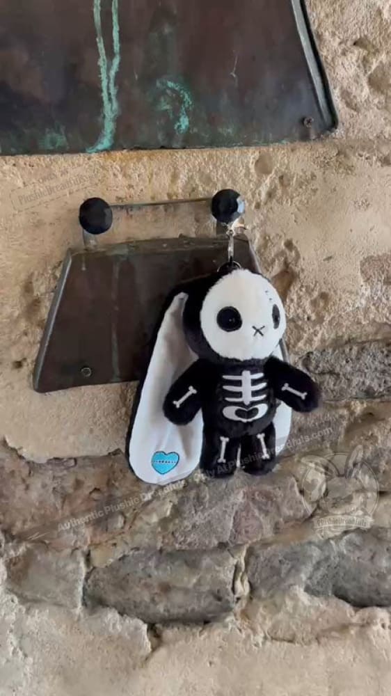 Bone Organ Izer Rabbit Plush Keychain Accessory