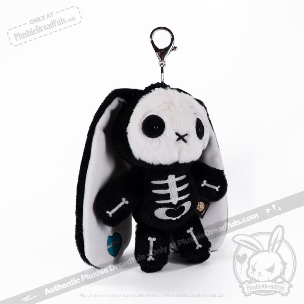 Bone Organ Izer Rabbit Plush Keychain Accessory
