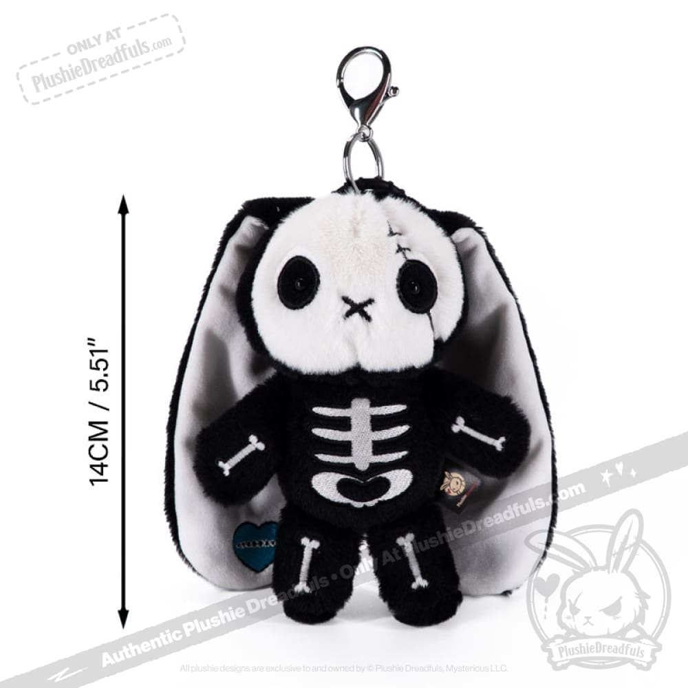 Bone Organ Izer Rabbit Plush Keychain Accessory