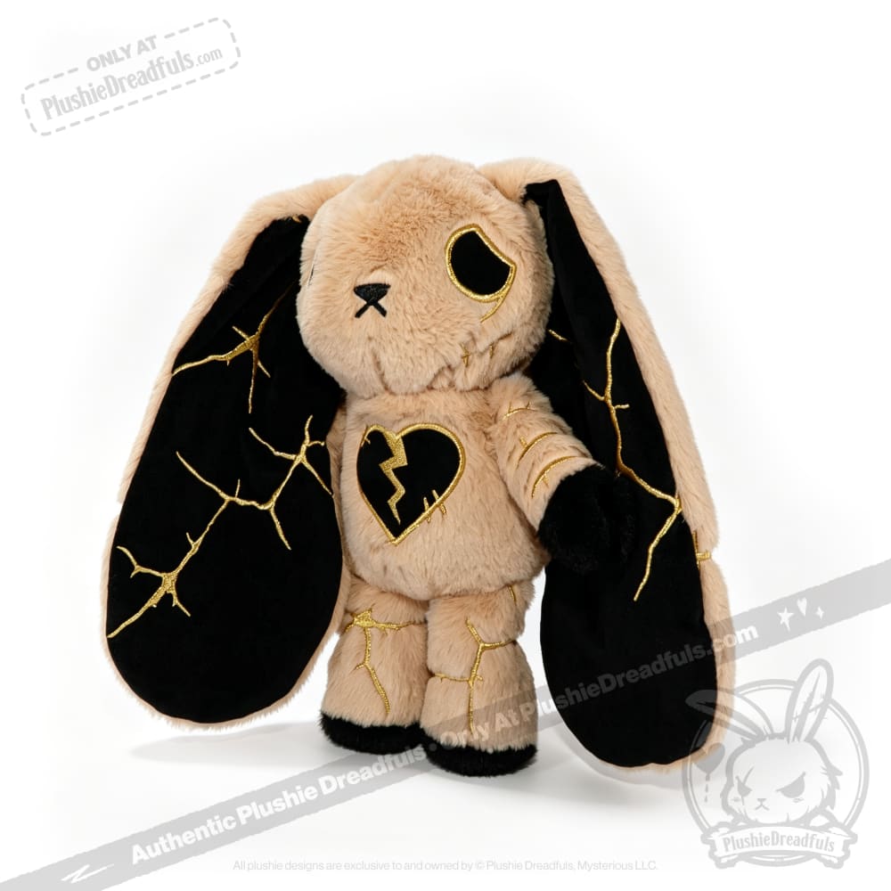 Depression Rabbit V2 Toasted Marshmallow Kintsugi LE- Plush Stuffed Animal