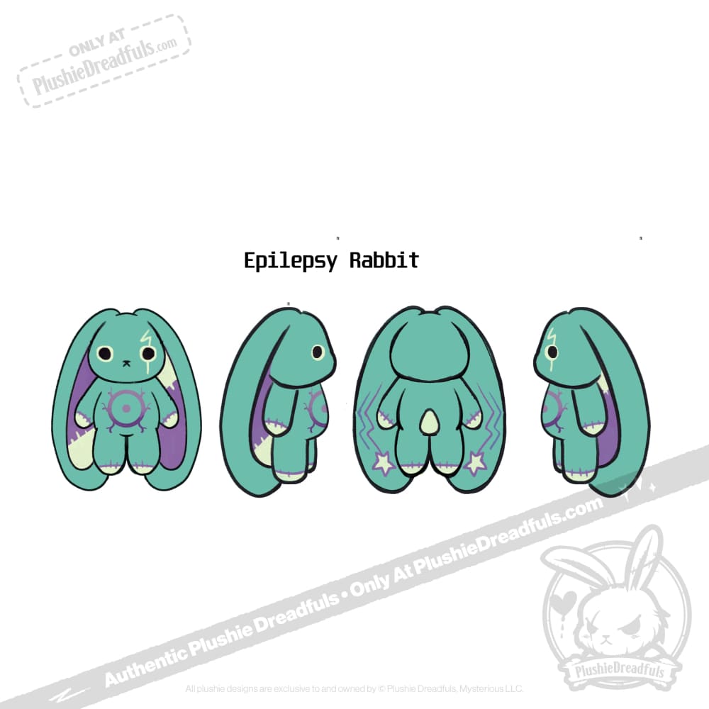 Epilepsy Rabbit - Plush Stuffed Animal