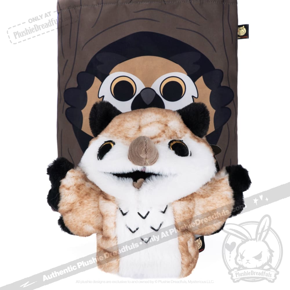 Existential Horror Owl Puppet - Plush Stuffed Animal