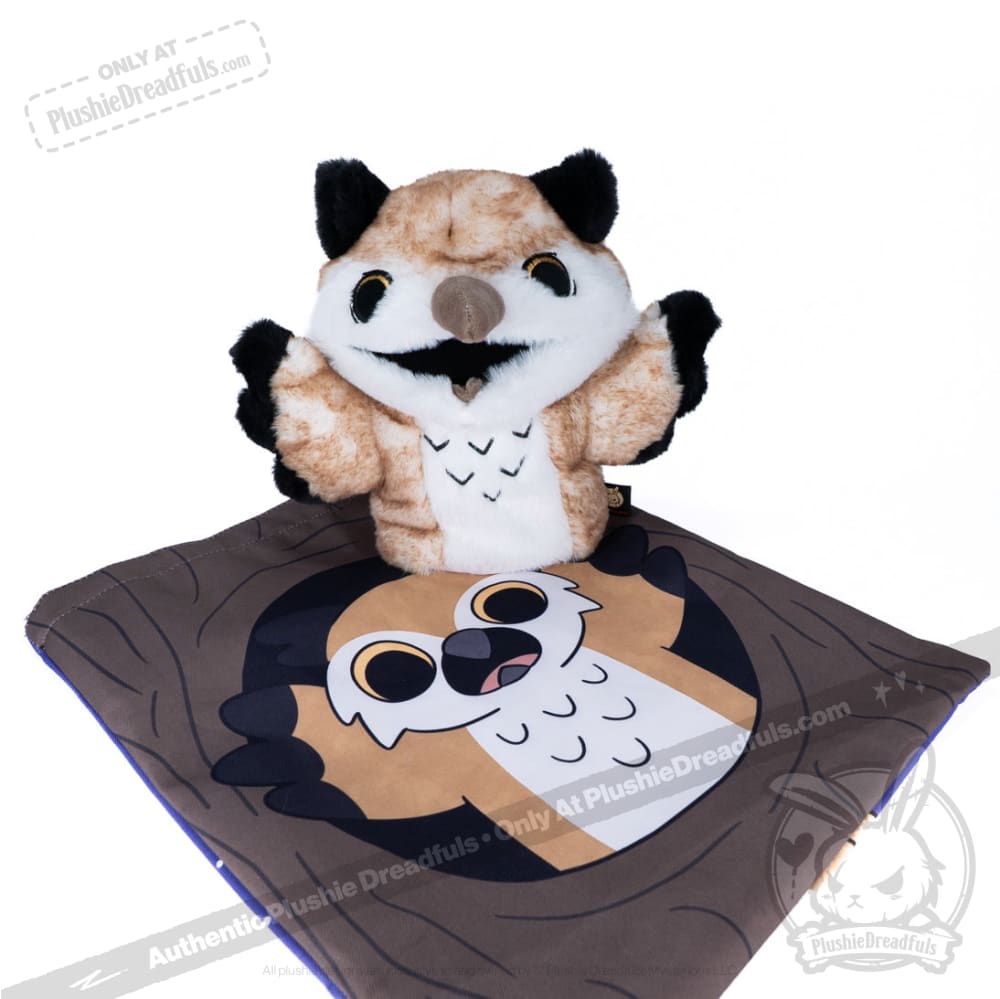Existential Horror Owl Puppet - Plush Stuffed Animal