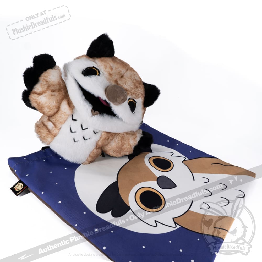 Existential Horror Owl Puppet - Plush Stuffed Animal