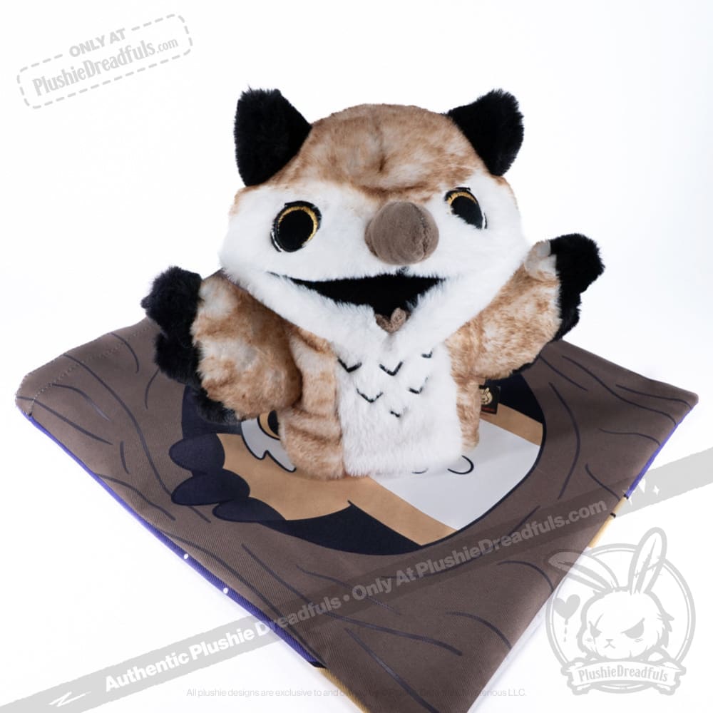 Existential Horror Owl Puppet - Plush Stuffed Animal