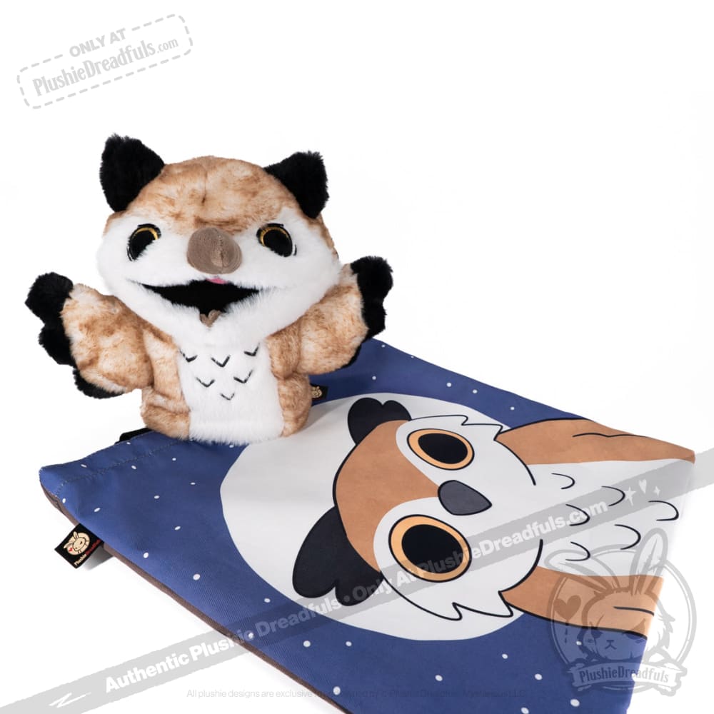 Existential Horror Owl Puppet - Plush Stuffed Animal
