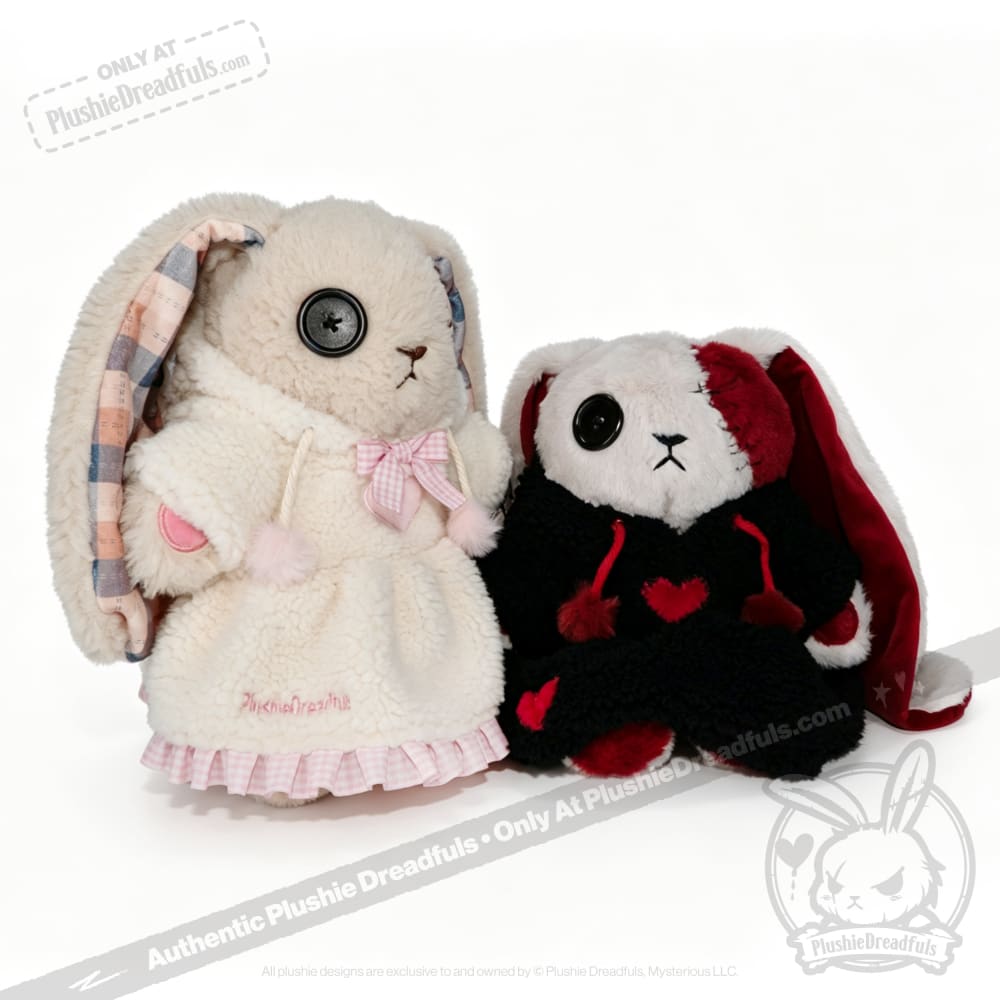 Fuzzy Black and Red Heart Hoodie Dress