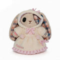 Fuzzy White Chocolate Gingham Hoodie Dress