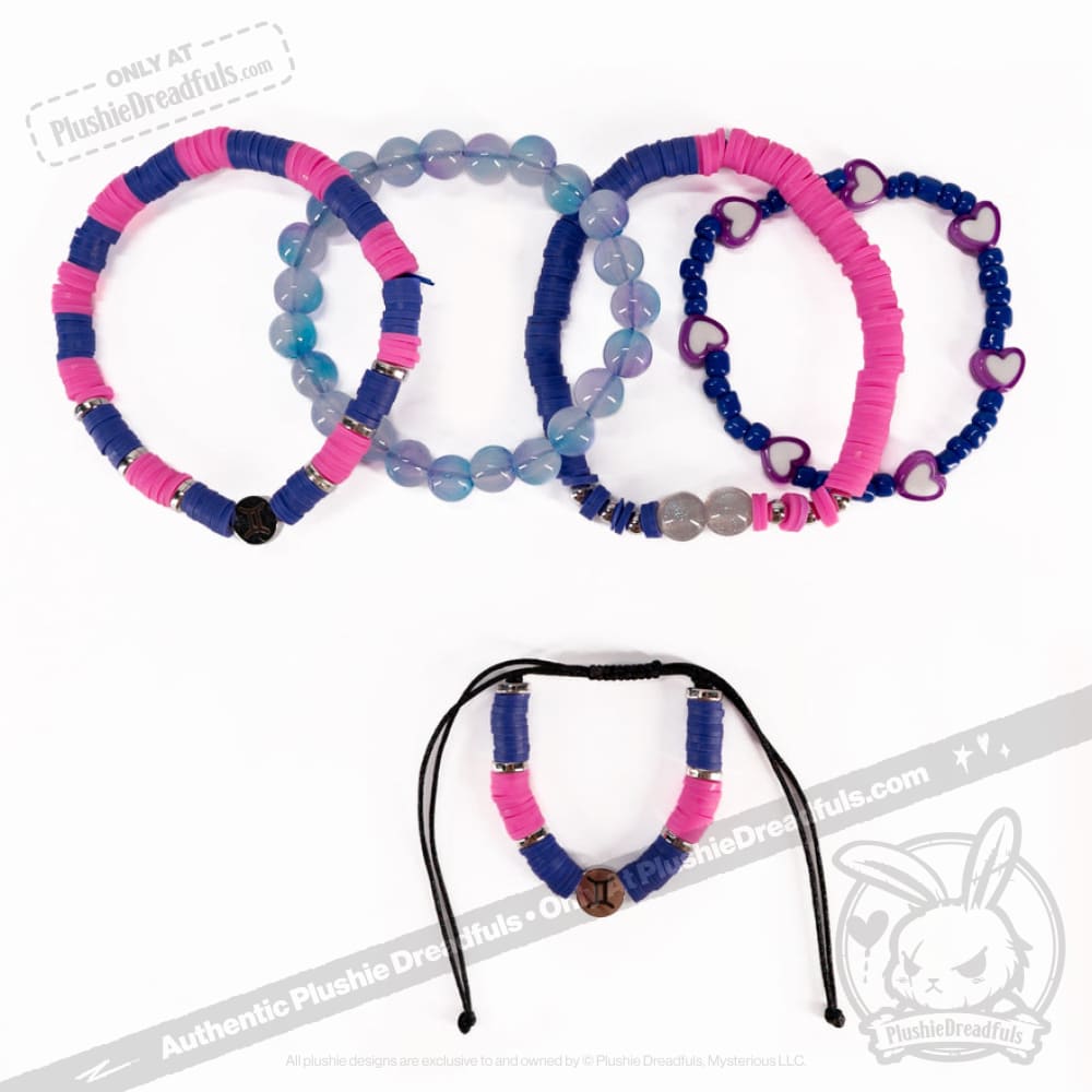 Gemini Rabbit Stacking Friendship Bracelet