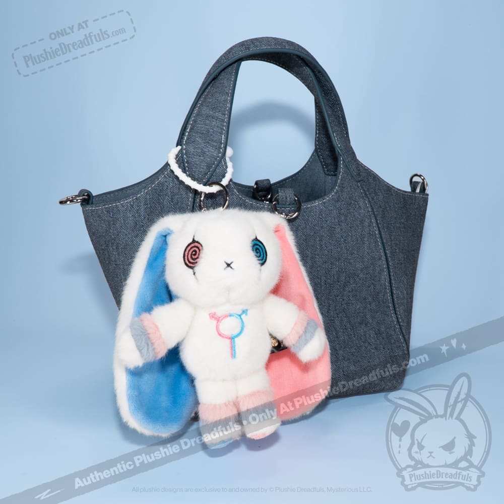 Gender Dysphoria Rabbit Plush Keychain Accessory