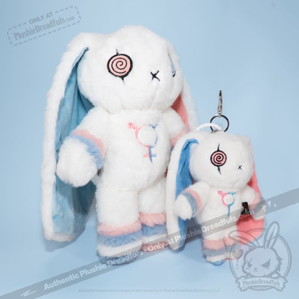 Gender Dysphoria Rabbit Plush Keychain Accessory