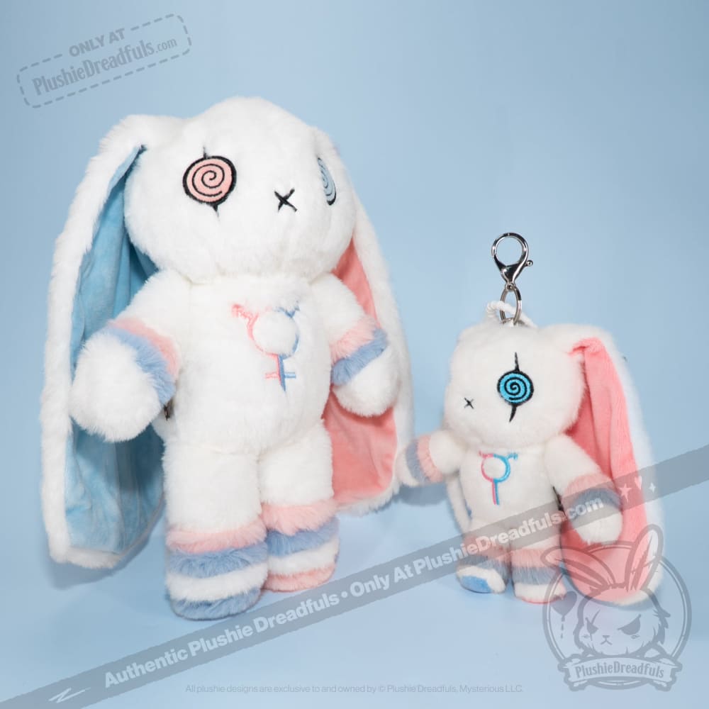 Gender Dysphoria Rabbit Plush Keychain Accessory