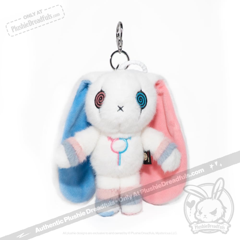 Gender Dysphoria Rabbit Plush Keychain Accessory